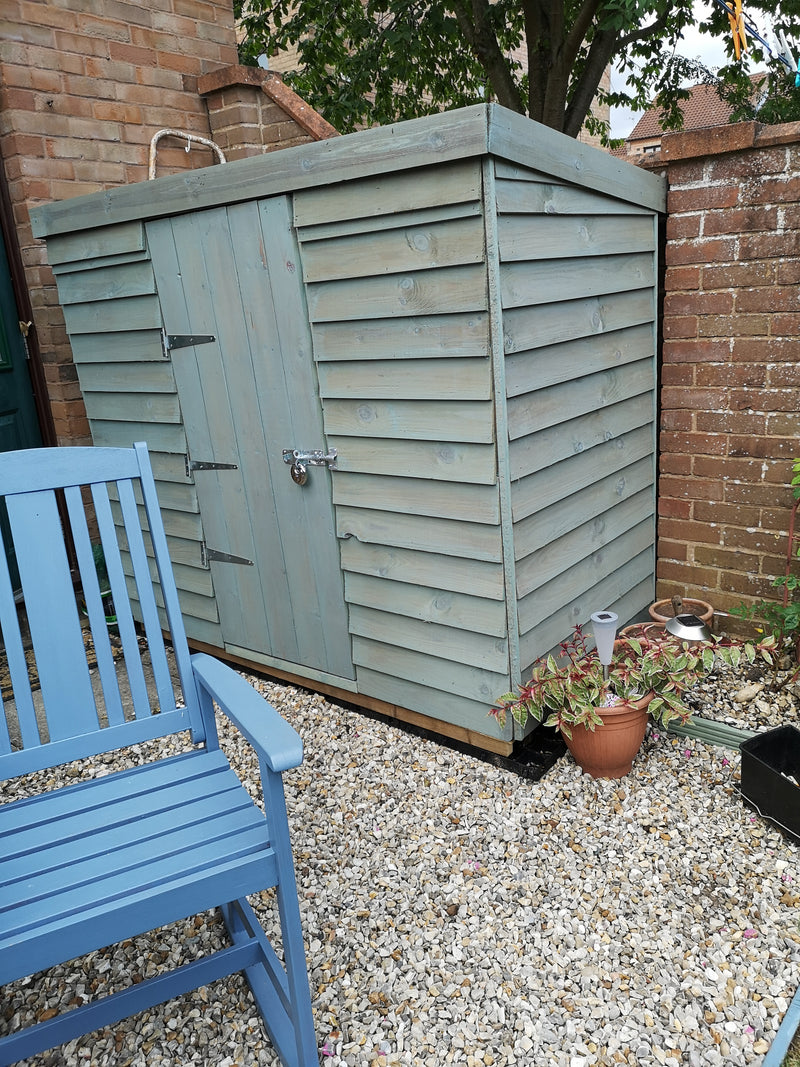 Cargar imagen en el visor de galería, Garden store on a levelled garden shed base kit
