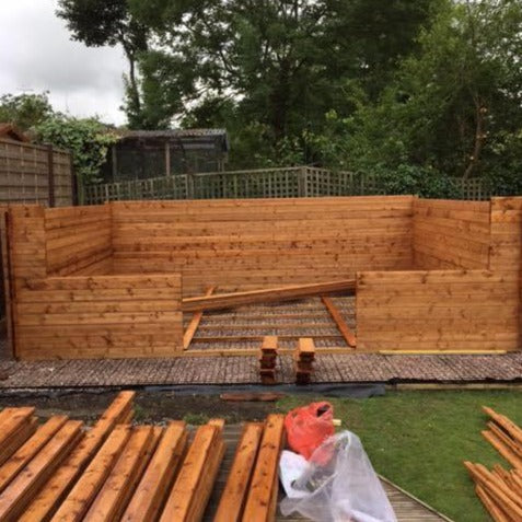 Cargar imagen en el visor de galería, Building a shed on top of shed base grids
