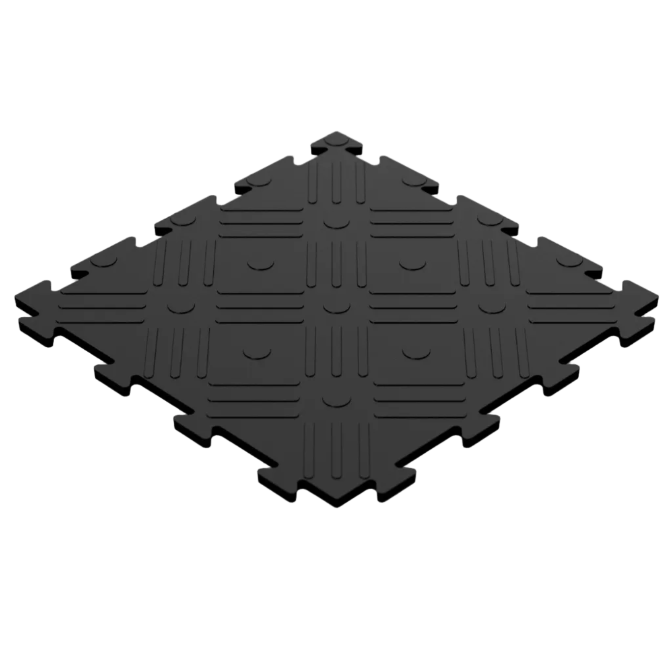 Baldosa de suelo para garaje fabricada en el Reino Unido con plástico reciclado - PP + PVC